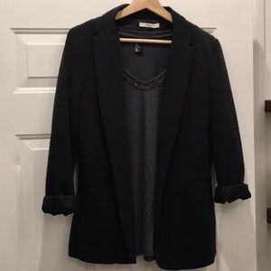 Cotton black blazer
